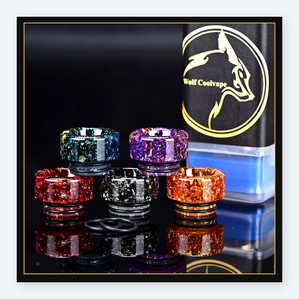 Embouts buccaux Wolfcoolvape 8 - Drip Tip Resin avis et prix
