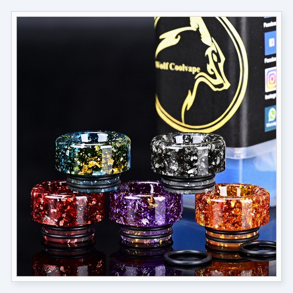 Embouts buccaux Wolfcoolvape 8 - Drip Tip Resin avis et prix
