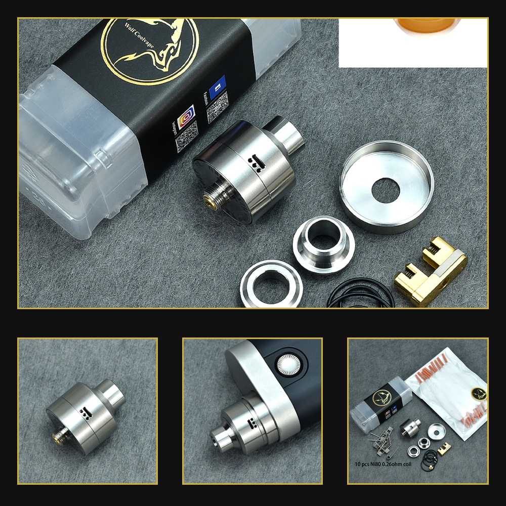 Atomiseur Wolfcoolvape Nisshok - Vape Accessory avis et prix