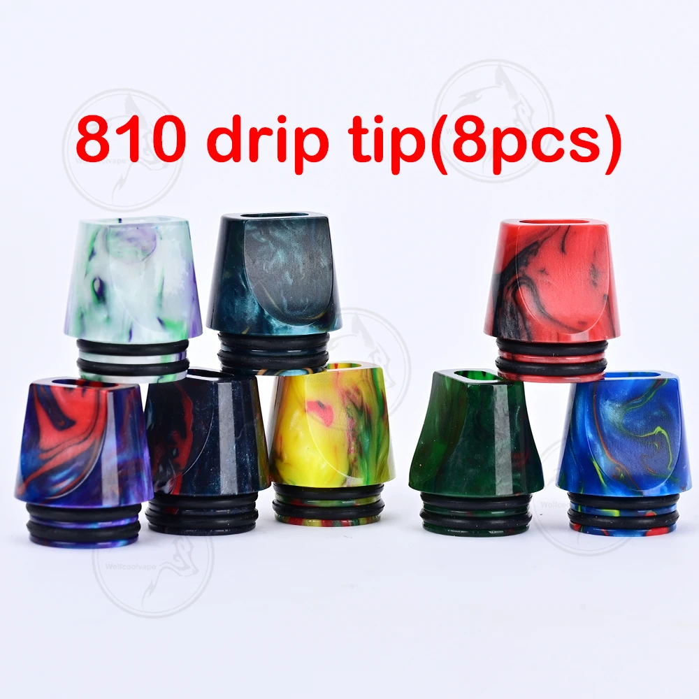 Atomiseur Wolfcoolvape 810, 8  - Drip Tip Resin avis et prix